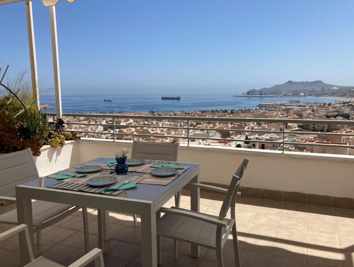 Atico Con Espectaculares Vistas Al Mar Apartman Carboneras Kültér fotó